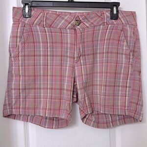 Purple and more pink plaid shorts size 12